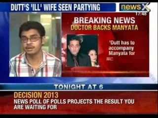 Sanjay Dutt's wife has tumor in liver, says doctor - NewsX