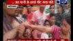 A wife beats her own husband in DLF colony Ghaziabad, Uttar Pradesh