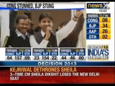 Arvind Kejriwal celebrates AAP's stunning performance with workers - NewsX