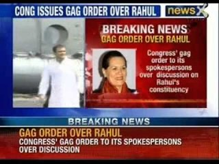 Congress' gag order to it's spokespersons over discussion on Rahul's constituency - NewsX