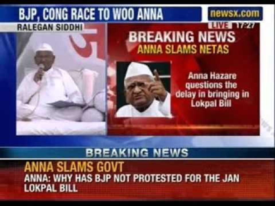 Anti corruption crusader Anna Hazare adresses people, slams Congress of treachery - News X