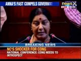 Opposition wants parliament to run smoothly, says Sushma Swaraj - NewsX