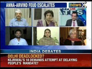 India Debate: Are Kejriwal's 18 demands attempt at delaying the mandate of people?