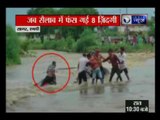 Eight people stranded in an overflowing river in Madhya Pradesh