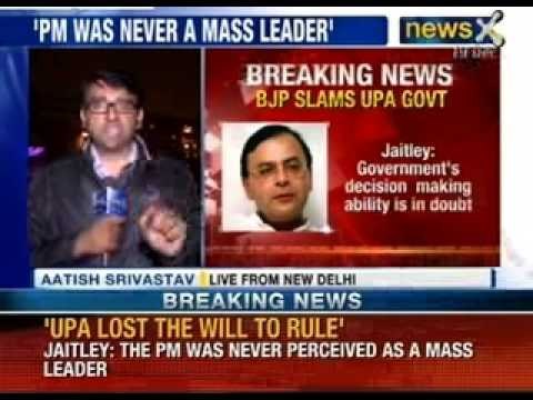 Breaking News: BJP Launches a scathing attack on UPA government, Arun Jaitley slams Manmohan Singh