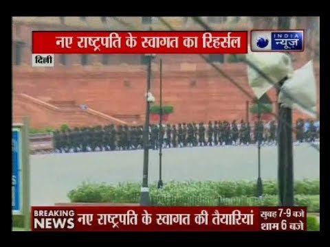 Delhi: 14th President of India Ram Nath Kovind's welcome ceremony preparation underway
