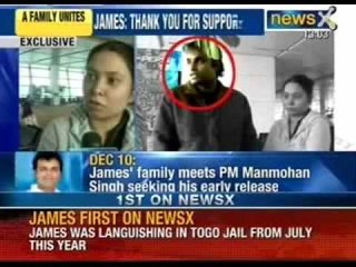 Captain Sunil James reunites with family at Delhi airport - NewsX