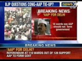 Referendum at 18 wards say AAP should not form government in Delhi - NewsX