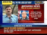 NewsX: Supreme Court judge Harish Salve hits out at Ganguly, says don't cast aspersions on intern