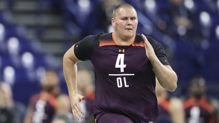 Jackson Barton runs an official 5.18 40-yard dash at 2019 combine