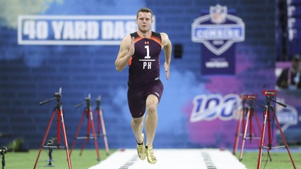 Punter Jake Bailey runs an official 4.72 40-yard dash