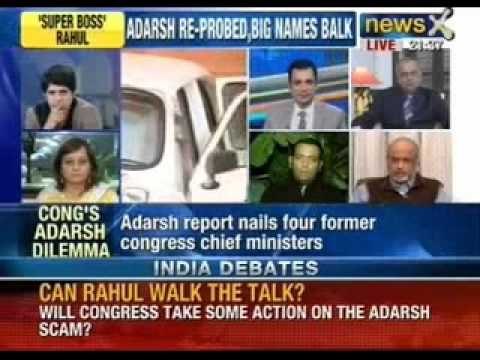 India Debate: Will Congress take some action on the Adarsh scam? - NewsX