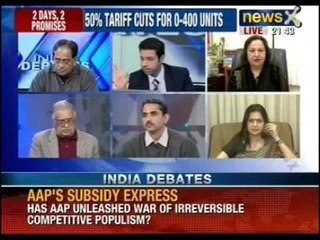 India Debate: AAP's subsidy route easy way to govern and fulfill promises?