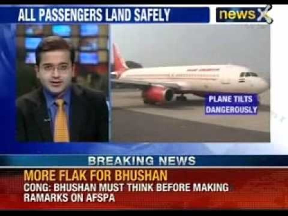 Tyres burst during landing of Air India plane. Close call for all 173 passengers - News X