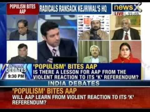 India Debates : Will AAP learn from violent reaction to its 'K' referendum ? - NewsX