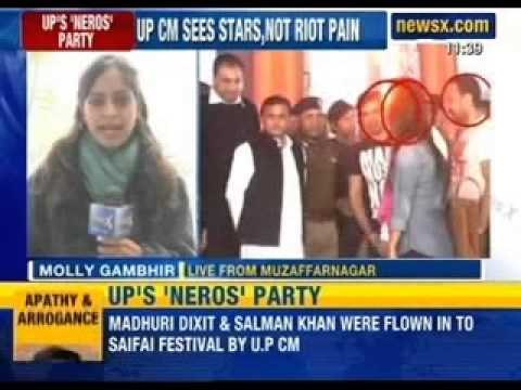Chief Minister Parties, while riot victims suffer and die in Uttar Pradesh - NewsX
