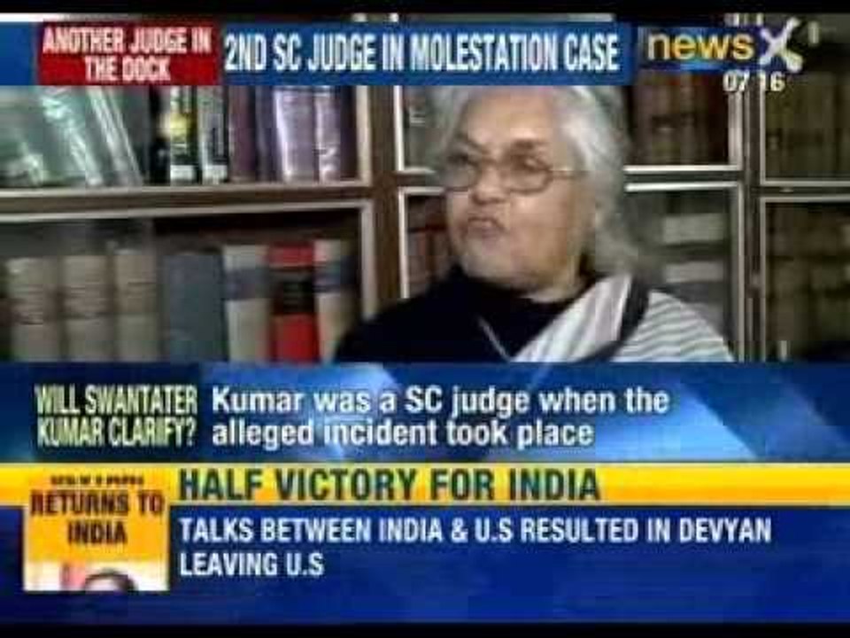 Former Supreme Court judge Swatanter Kumar accused of molesting an intern - NewsX