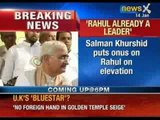 Salman Khurshid puts onus on Rahul Gandhi on elevation - NewsX