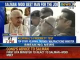 Salman Khurshid expresses displeasure over Salman Khan praise for Narendra Modi - NewsX