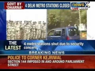 Delhi Police plans to stop Kejriwal at Vijay Chowk - NewsX