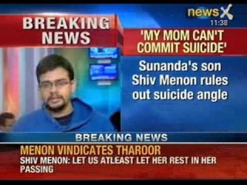 News X: Sunanda Pushkar's son Shiv Menon, refuses to believe her mother committed suicide