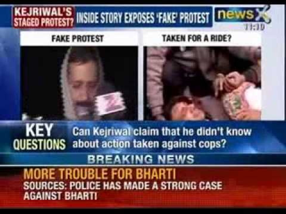 NewsX: Exposed completely after 'Fake' protest, Arvind Kejriwal holds Delhi to ransom