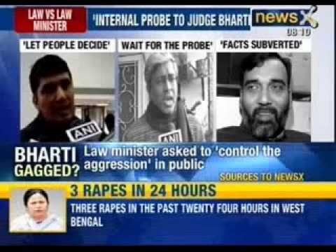 Law Minister Somnath Bharti asked to 'control the aggression' in public - NewsX