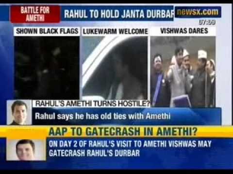 NewsX: Rahul Gandhi welcomed with 'Black Flags' in Amethi constituency