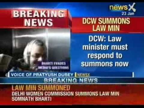 Lawless Law Minister Somnath Bharti, now defies Woman commission over harassment of foreign national