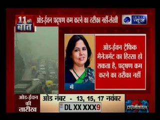 BJP नेता मीनाक्षी लेखी ने किया ट्वीट, उठाए दिल्ली में Odd - Even पर सवाल