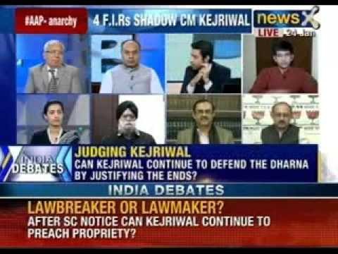 India Debates : Can a CM who is a constitutional authority break the law ? - NewsX