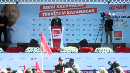 CHP lideri Kılıçdaroğlu, Uşak mitinginde vatandaşlara seslendi