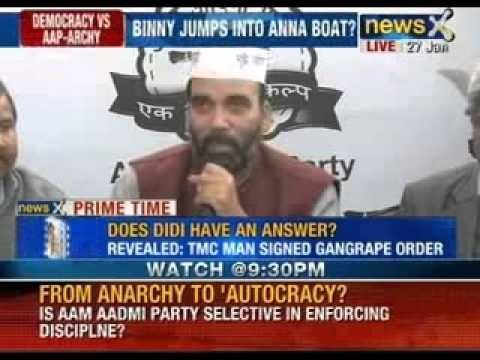 Aam Aadmi Party latest news: Expelled AAP MLA Vinod Kumar Binny goes back to Anna Hazare