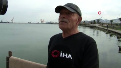 Denize Atlayan Şahsı Oltayla Kurtardı