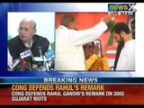 NewsX: Congress defends Rahul Gandhi's remarks on 2002 Gujarat riots on Narendra Modi
