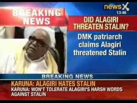 NewsX: Karunanidhi justifies, son MK Alagiri suspension from all DMK posts.