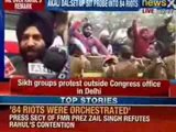 News X: Protests outside AICC office over Rahul Gandhi's remarks on 1984 sikh riots