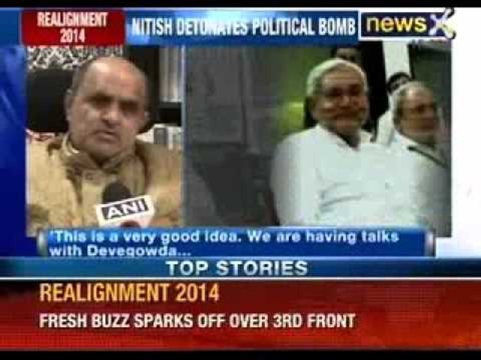 Loksabha Elections 2014: Nitish Kumar plays secular card. Hints third front.
