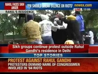 下载视频: 1984 sikh riots: Sikh group continue protests against Rahul Gandhi's remarks