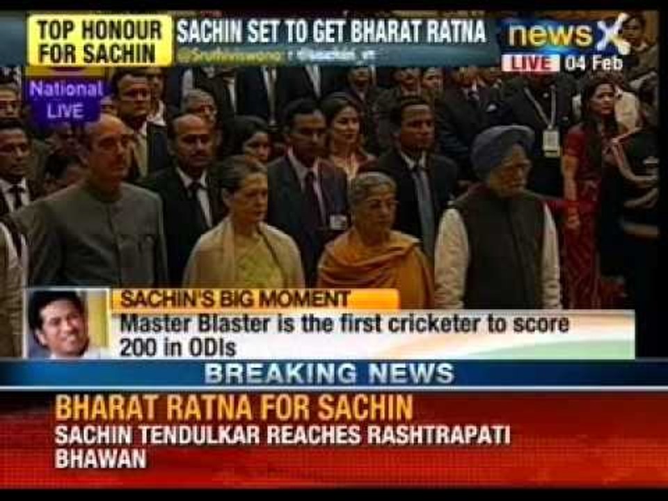 Sachin Tendulkar conferred with Bharat Ratna by the President - NewsX