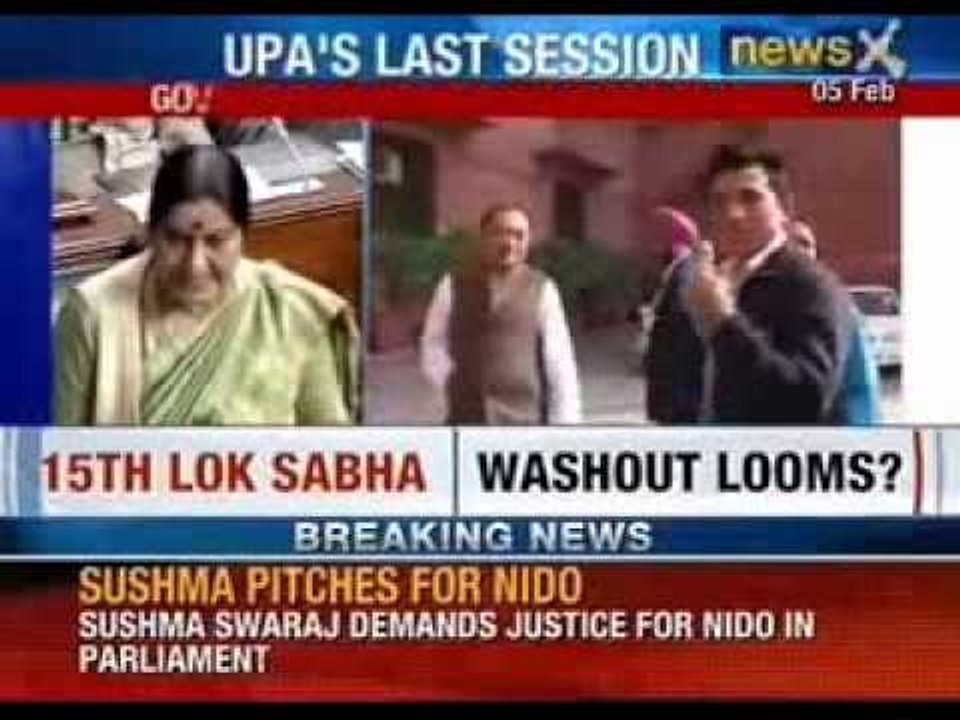 Strong uproar in Parliament Session on Telangana bill and Nido's death  - NewsX