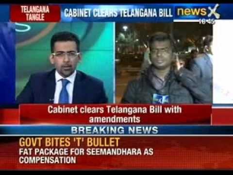 Breaking News: Union Cabinet clears Telangana Bill - NewsX