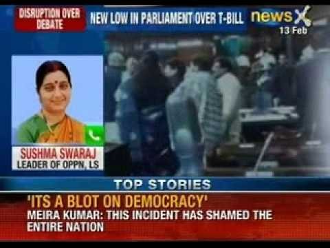 Telangana: High drama in Parliament today, one MP pulls a knife, another use pepper spray