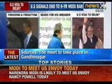 Narendra Modi is likely to meet US envoy Nancy Powell today