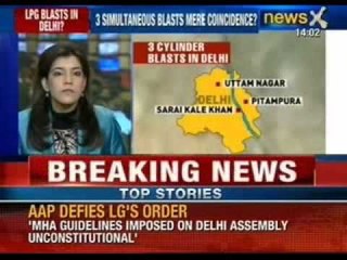 Three cylinder blasts rock Delhi