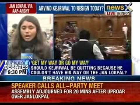 Battle over Jan Lokpal bill in Delhi assembly