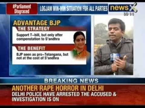 Telangana bill : BJP to support the bill if compensation is given to Seemandhra