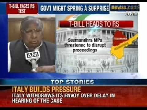 Telangana bill : Clears Lok Sabha, likely to be introduced in Rajya Sabha today