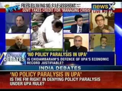 India Debates : Is the FM right in denying policy paralysis under UPA rule ?