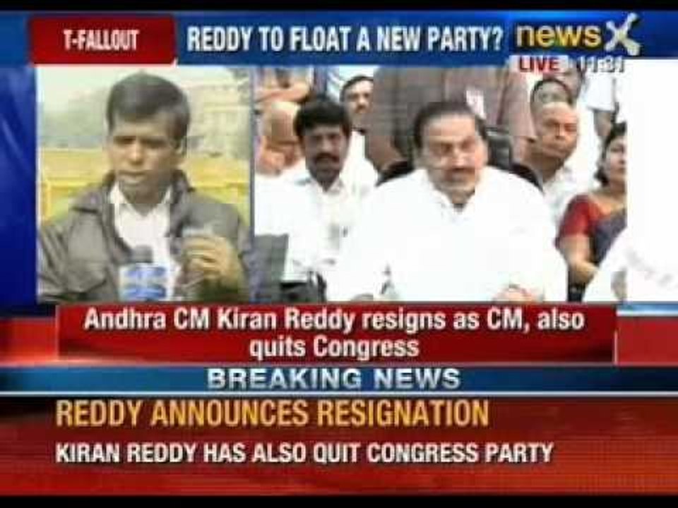 Kiran Kumar Reddy resigns as the CM of Andhra P...